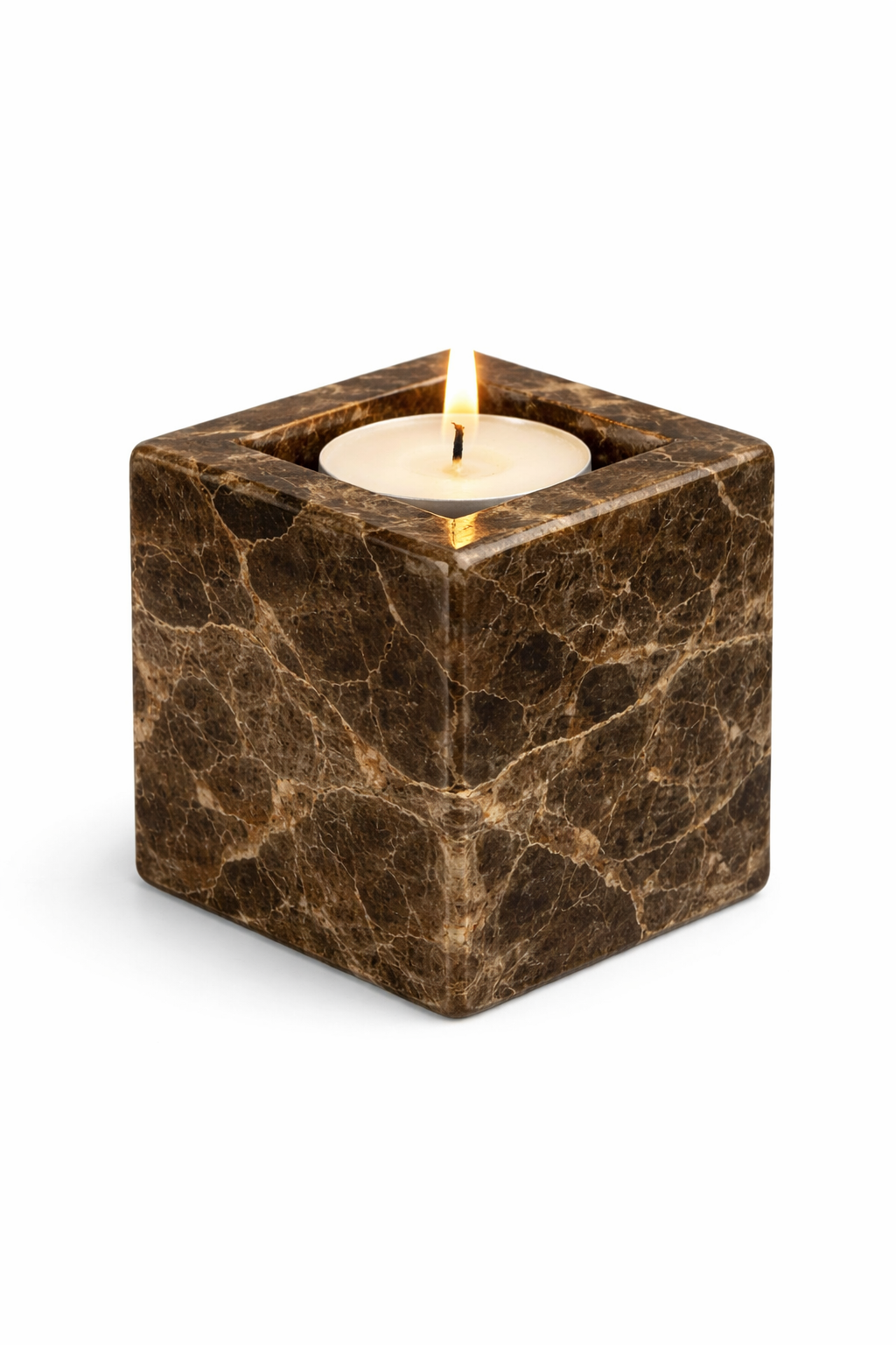 Porta candele in marmo