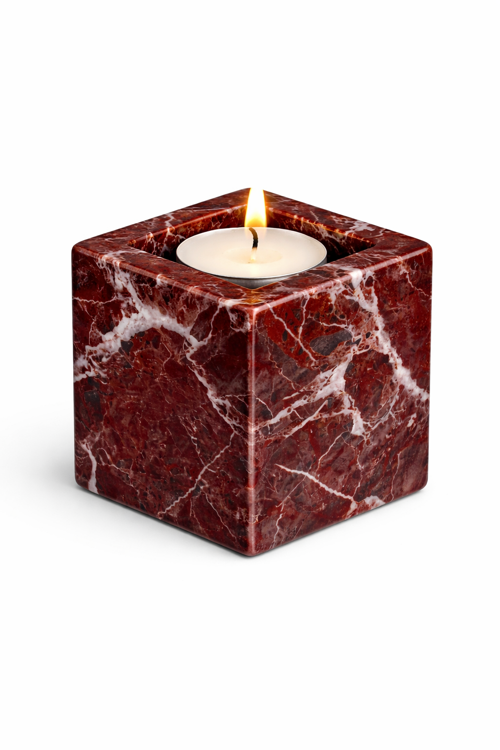 Porta candele in marmo